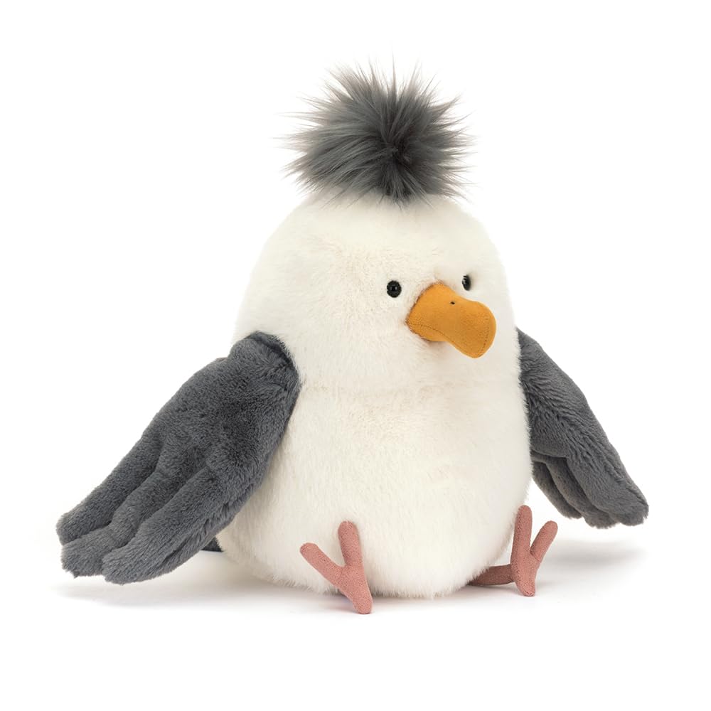Jellycat Chip Seagull Plush Toy, 10-Inch - Stuffed Bird - Classic Kids Gift