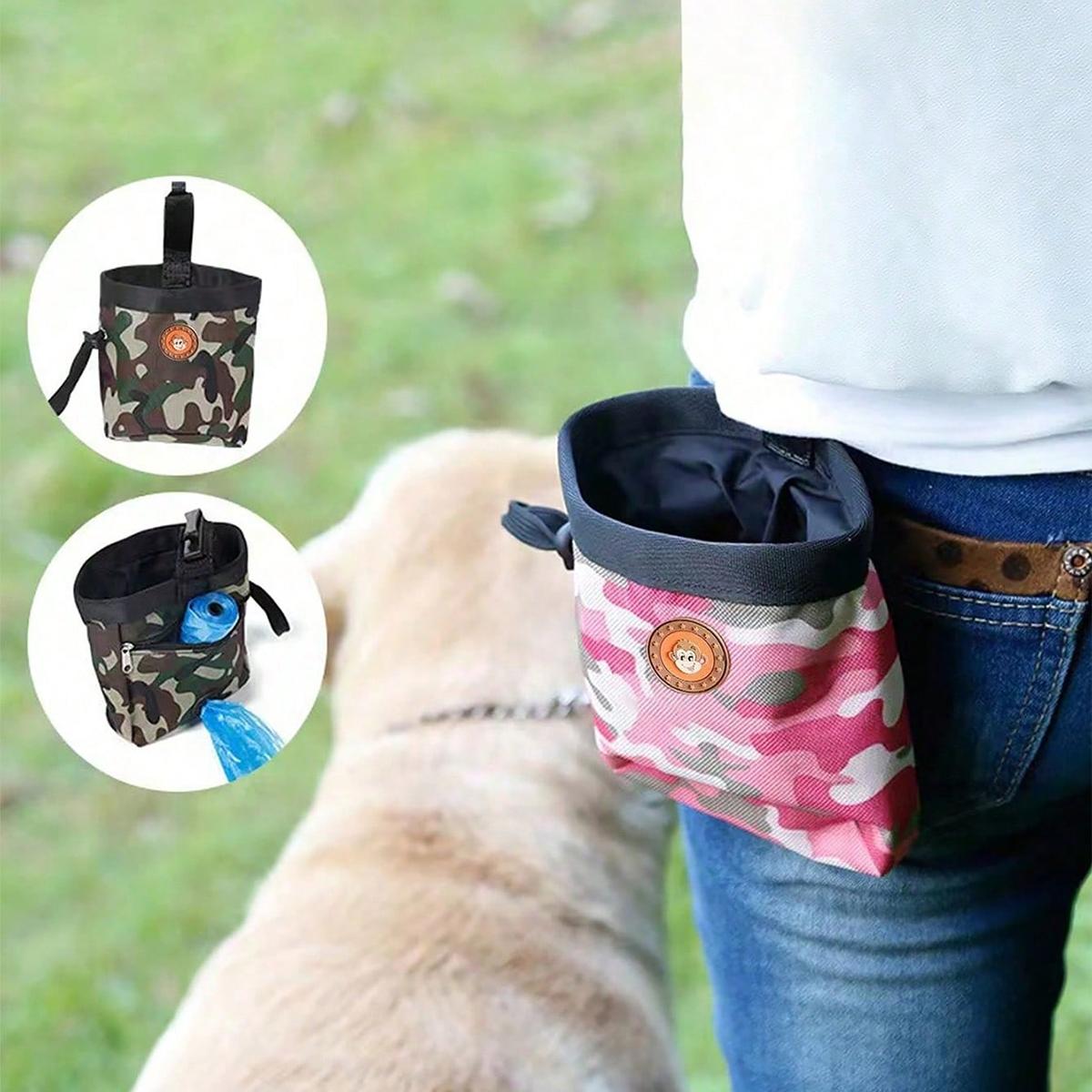 

Dog Training Pouch, Portable Dog Food Waist Bag Pack Dog Walking Treat Bag With Adjustable Elastic Buckle синій