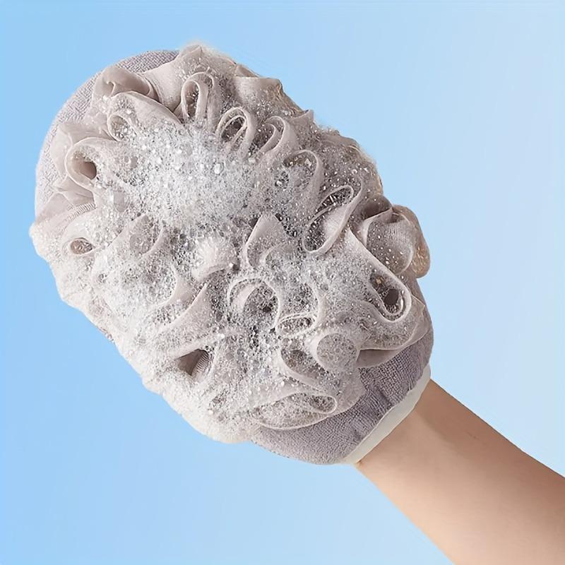 2-teilige Peeling-Badehandschuhe - das perfekte Werkzeug für Badeschwämme, Peeling-Waschlappen, Badeball-Waschlappen