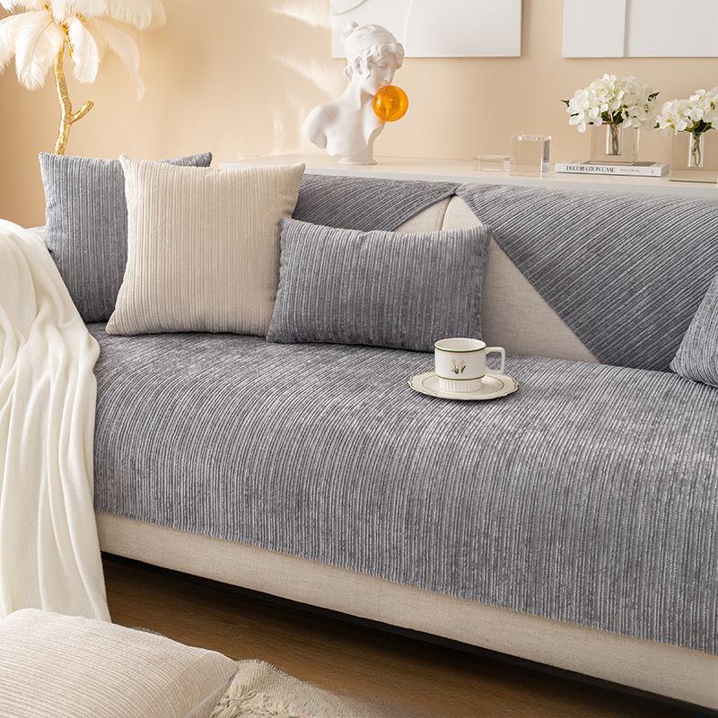 Sofa Cushion Light Luxury Modern Anti-Scratching High-End Four Seasons Universal Non-Slip Sofa Cover Towel Simple Seat Cushion Cloth