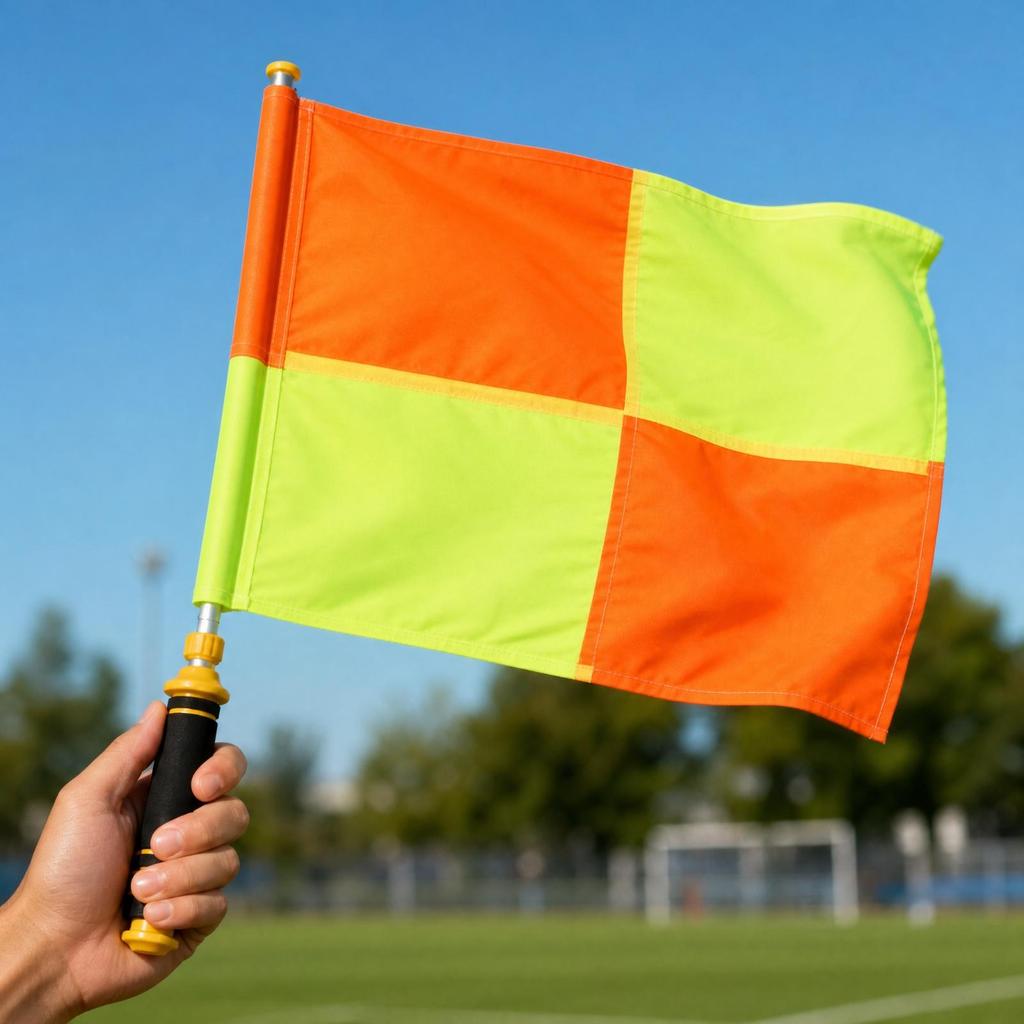 Sideline Referee Flag Sturdy Linesman Flags Long-Lasting for Coaches
