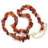 1 Strand 43cm Irregular Gravel Bead Choker Necklace Natural Stone Crystal Necklace Lobster Clasp Chain For Women Jewelry Gift