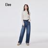 Ailaiyi Women's Warm High-Waist Straight-Leg Denim Down Pants