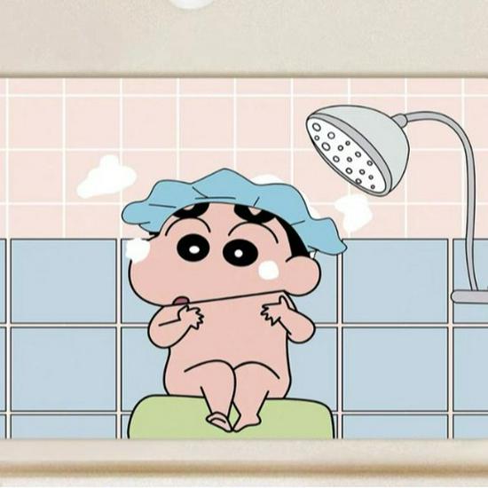 Diatom Mud Quick-Dry Non-Slip Bathroom Mat - Crayon Shin-chan Design