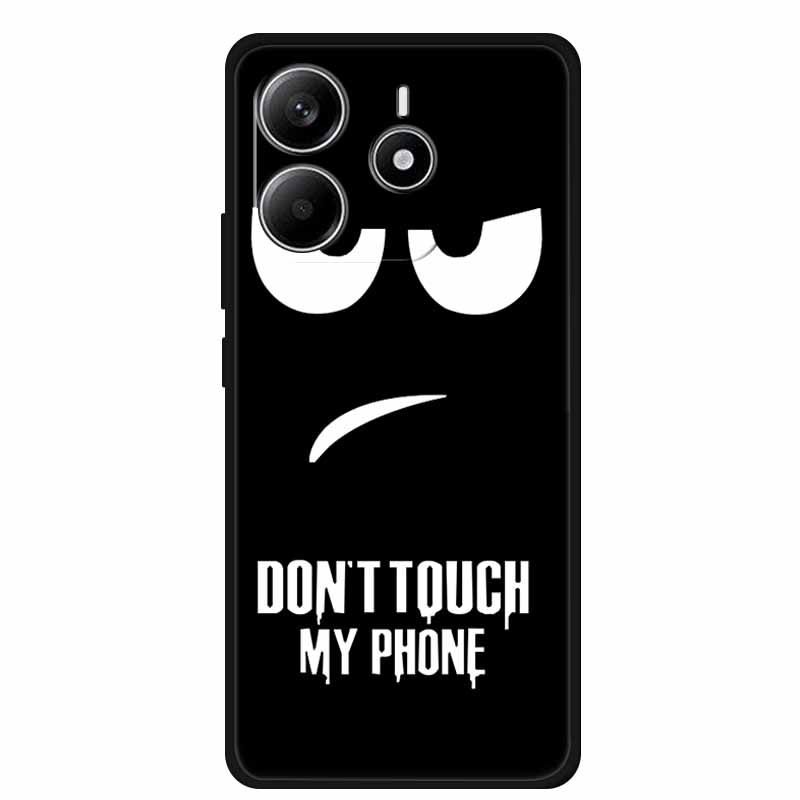 Pour Redmi Note 14 4G GLOBAL Coque Animaux Silicone Souple TPU Étuis de Téléphone Housse Arrière pour Xiaomi Redmi Note14 4G Protecteur Coque