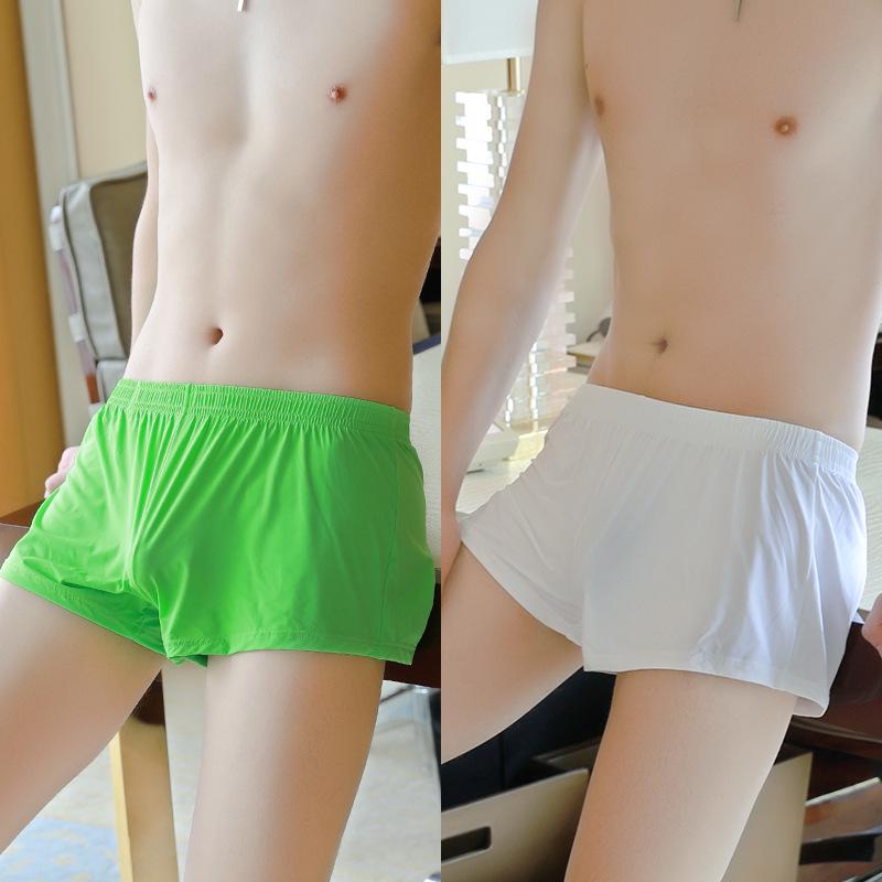 New Men's Breathable Polyester Boxer Briefs - Lightweight & Stylish