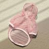 Pet Clothes Lightweight Mesh Fabric Hooded Short Sleeve Breathable Sun Protection Clothes Easy Wash Quick Drying Pet Vest