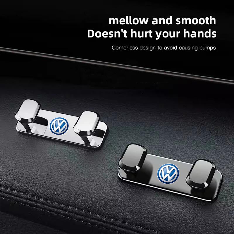 Swe3Cârlige pentru Mașină Suport Interior pentru Depozitare Cablu USB Căști Cheie Cârlig de Agățat pe Perete Pentru Volkswagen VW RLine R Golf Teramont Amarok T5 T4