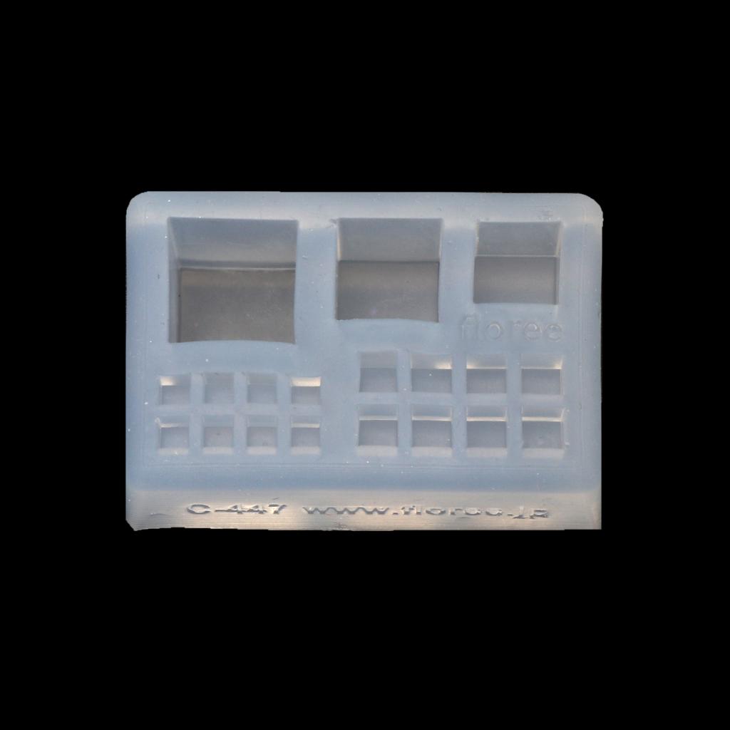 Epoxy Resin Silicone Mold Mini Size Cubic Square Handmade Gem Pendant Necklace 1 белый