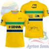 Ayrton Senna Nr. 12 Rennwagen Trikot Sommer Sport Freizeit Atmungsaktiv Herren Damen Kurzarm T-Shirt Familie Kinder T-Shirts