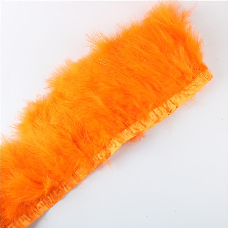 Feather2 Meter Fluffy Marabou Feathers Trim Fringe Wedding Dress Turkey Feather Ribbon Plumes Carnival Accessories Decorative Crafts
