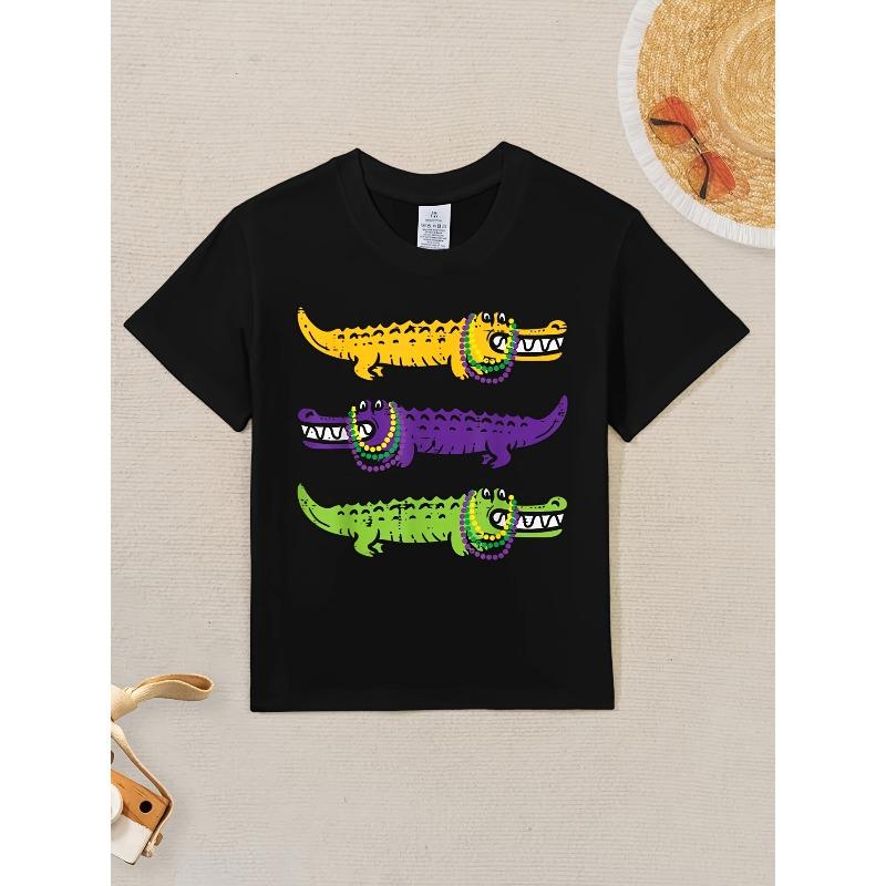 European Sizes Boys And Girls Kids Short Sleeve T-Shirt, Casual Children's Wear, Suitable for Birthday Gifts, Daily Wear