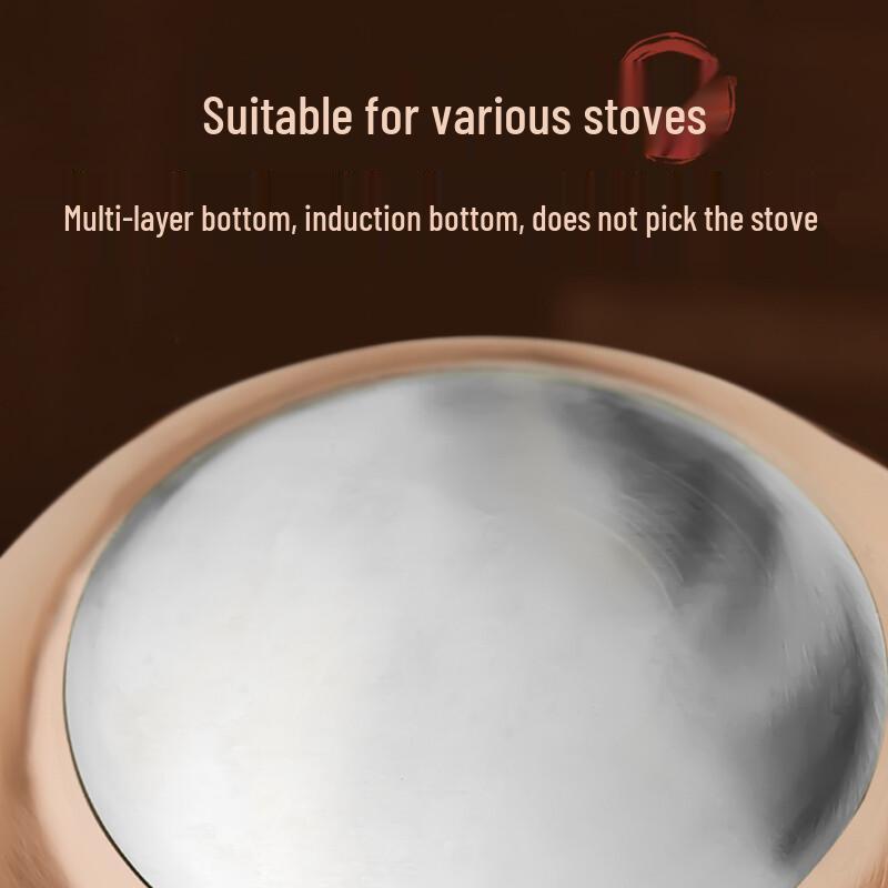 Gou Yiyuan Verdickter Kupfer-Hot Pot für Multi-Herd-Nutzung