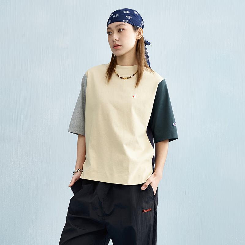 Champion Women's Embroidered Colorblock Short Sleeve T-Shirt