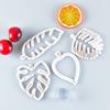 4Pcs Cake Mold Leaf Shape DIY Crafts Supplies Plastic Decorating Biscuits Cookies Cutter for Home