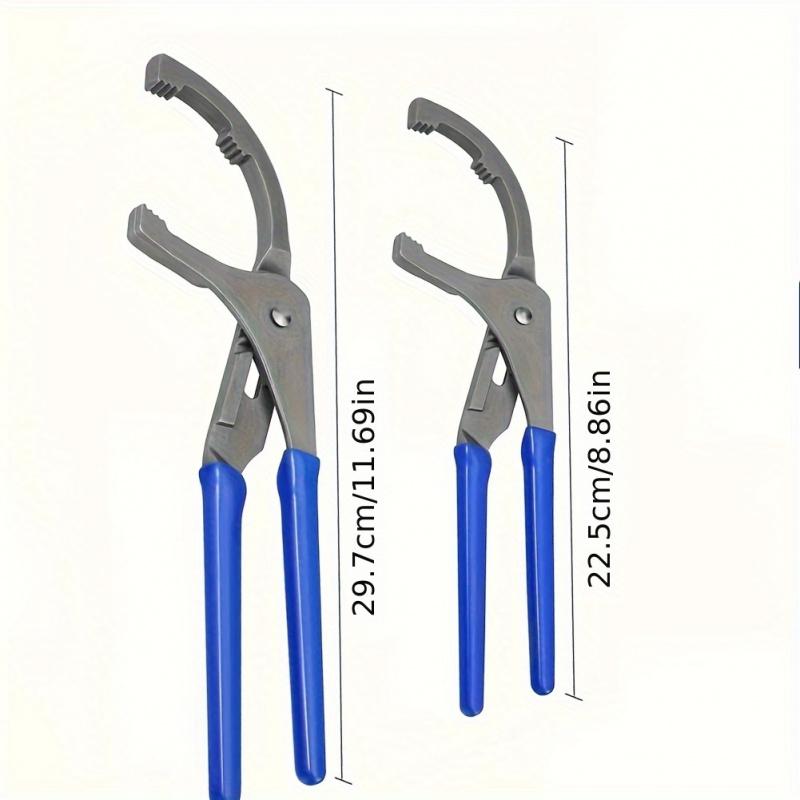 9 Inch Adjustable Oil Filter Pliers Clamp Wrench Tool for Automotive Maintenance