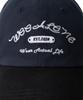 Uallong Contrast Lettering Ball Cap - Navy