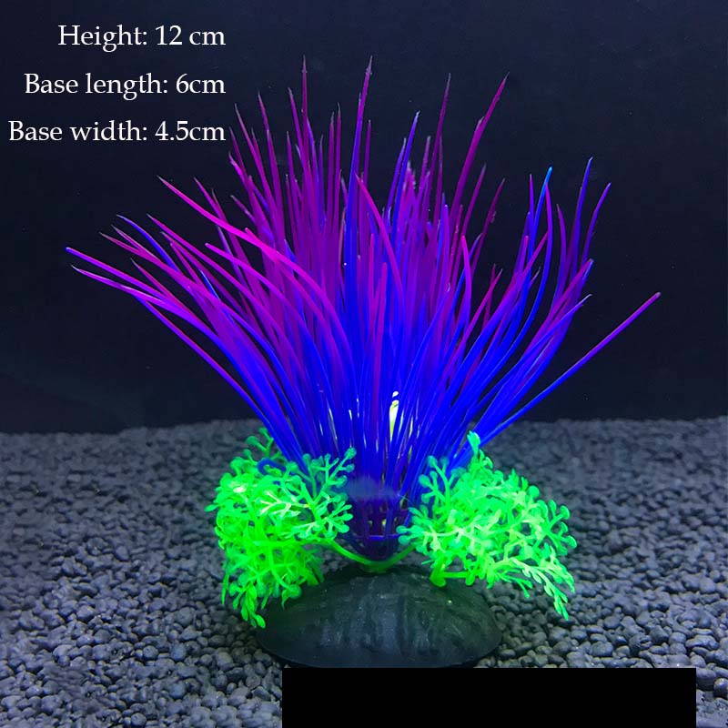 Künstliche Unterwasser-Pflanzen aus Kunststoff für Aquarien, Aquarien, gefälschte Sträucher, grünes Wasser, Gras, Betrachtungssimulation, Dekoration