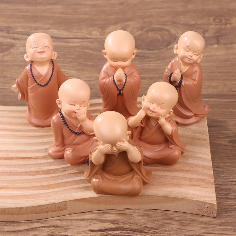 The  Ping An Little Monk Peaceful Little Monk Car Interior Decoration Buddha Zen Monastery Car Accories Str Relief M Driver S
