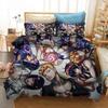 3D Print Anime JoJo Bizarre Adventure Jotaro Kujo Bedding Set Boys Girls Twin Queen Size Duvet Cover Pillowcase Bed Kids Adult
