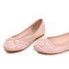 Damsko Ballerinasko Låg Klack Förtrollande Charm Barfota Slip-on Bekväma Andningsbara Damer Grund Halsad Loafers Skor