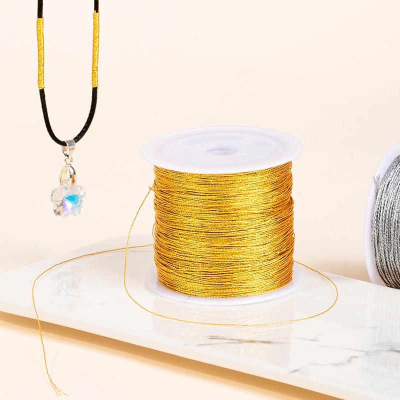Gold Silver Embroidery Thread Durable Overlocking Sewing Machine Threads Cross Stitch Strong Thread Handmade Sewing Materia