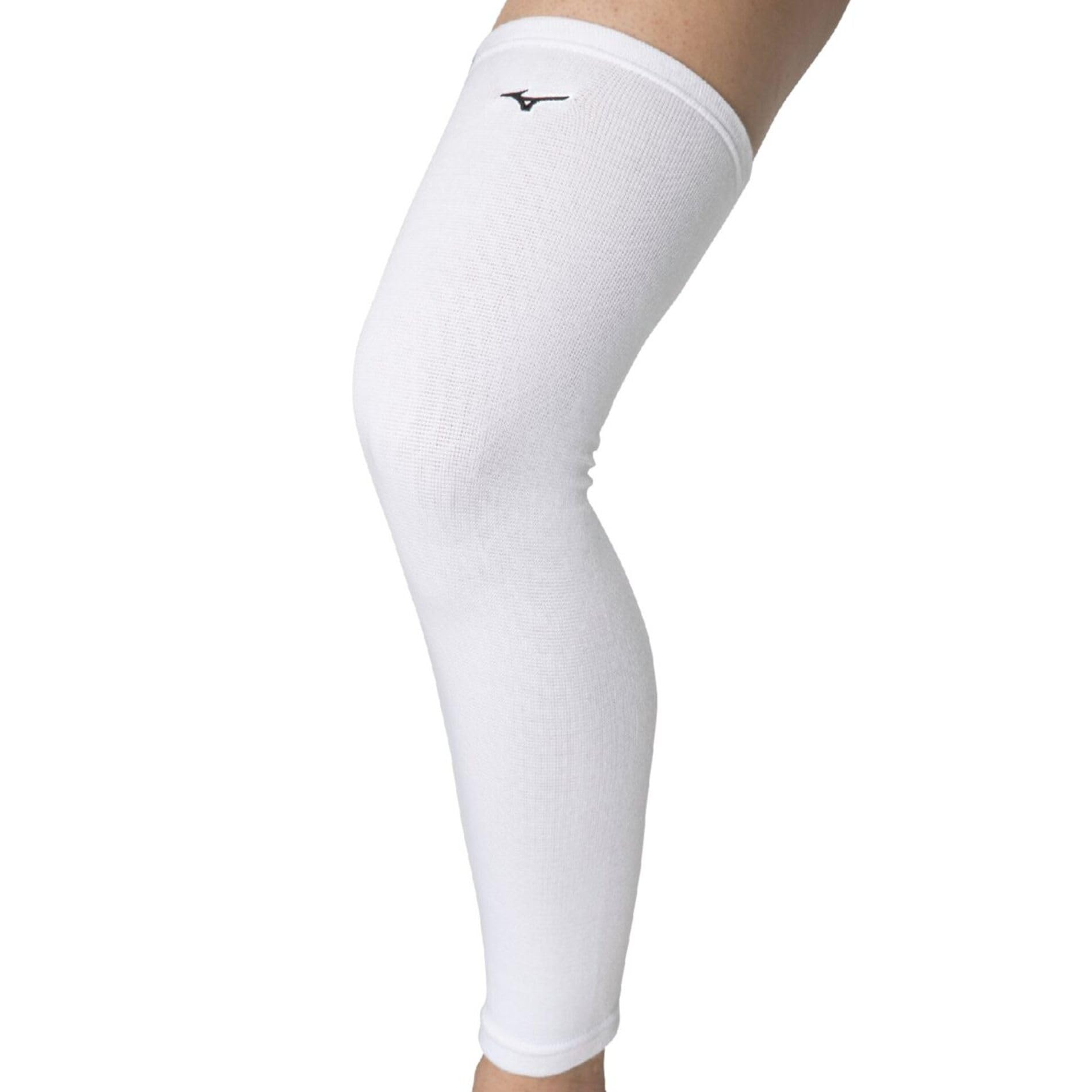 

MIZUNO Volleyball Knee Support Super Long White x 1 pc (Unpadded, Unisex), Type, V2MYA011, Black,