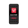BANDC Boat Rocker Switch Cover (No Switch) Red Marine Dash Cap Labels for RV Heater Carling Switch Car Jeep Wrangler Accessories