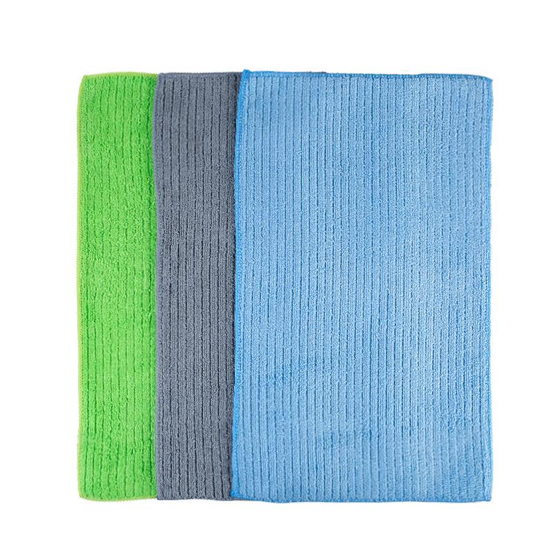 Thick Double-Layer Absorbent Flat Mop Cloth Replacement - No-Shed Wiping Cloth for Floor Cleaning
