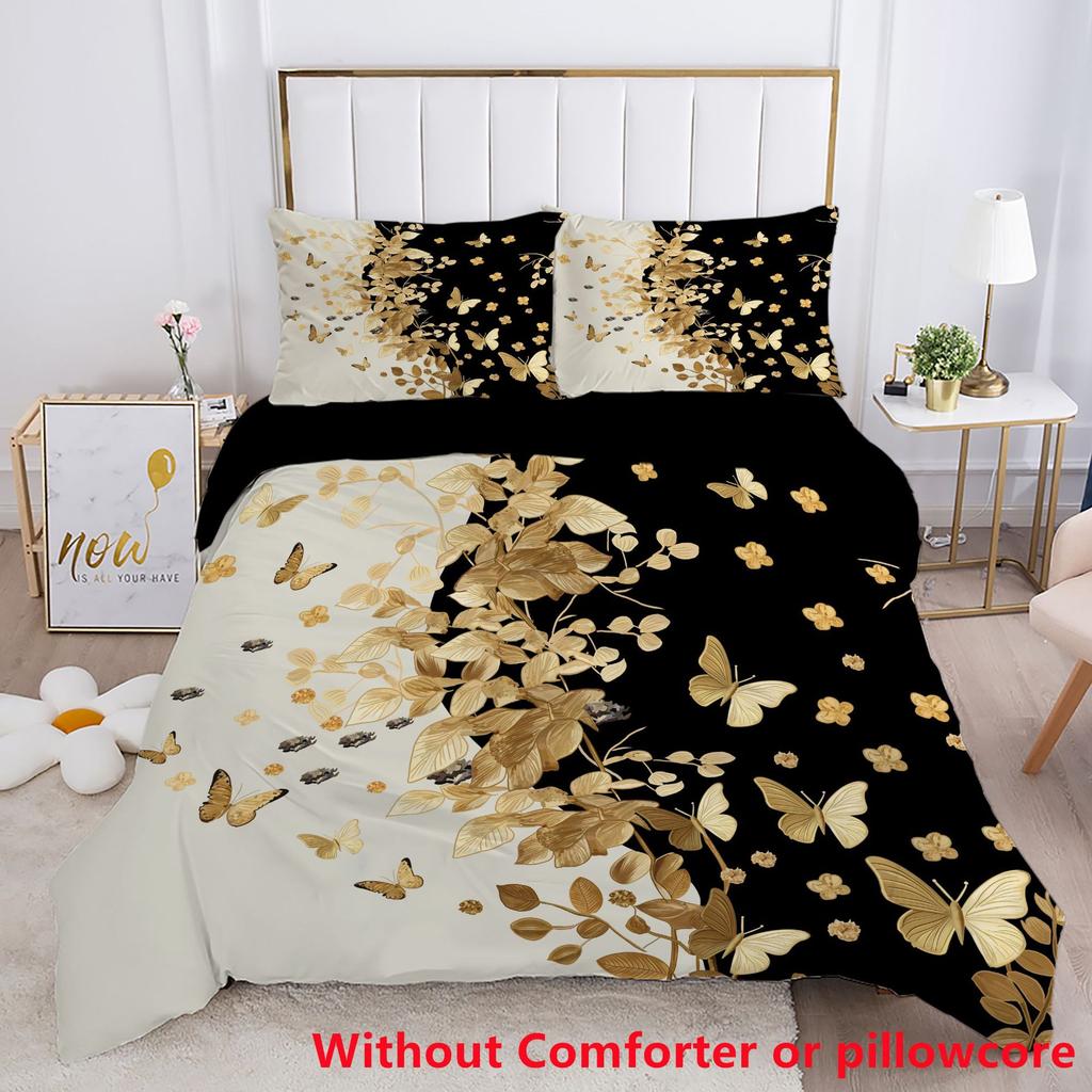 Duvet cover set Butterfly series 3D digital printing single double quilt set three-piece set