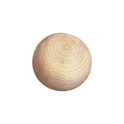 Raw Wood Balls, Undrilled, 35mm, 3 Pcs