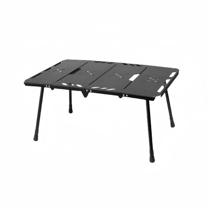 

IGT Military Tactical Folding Table Lightweight Aluminum Alloy Multifunctional Practical Picnic Tables Outdoor Camping Equipment чорний