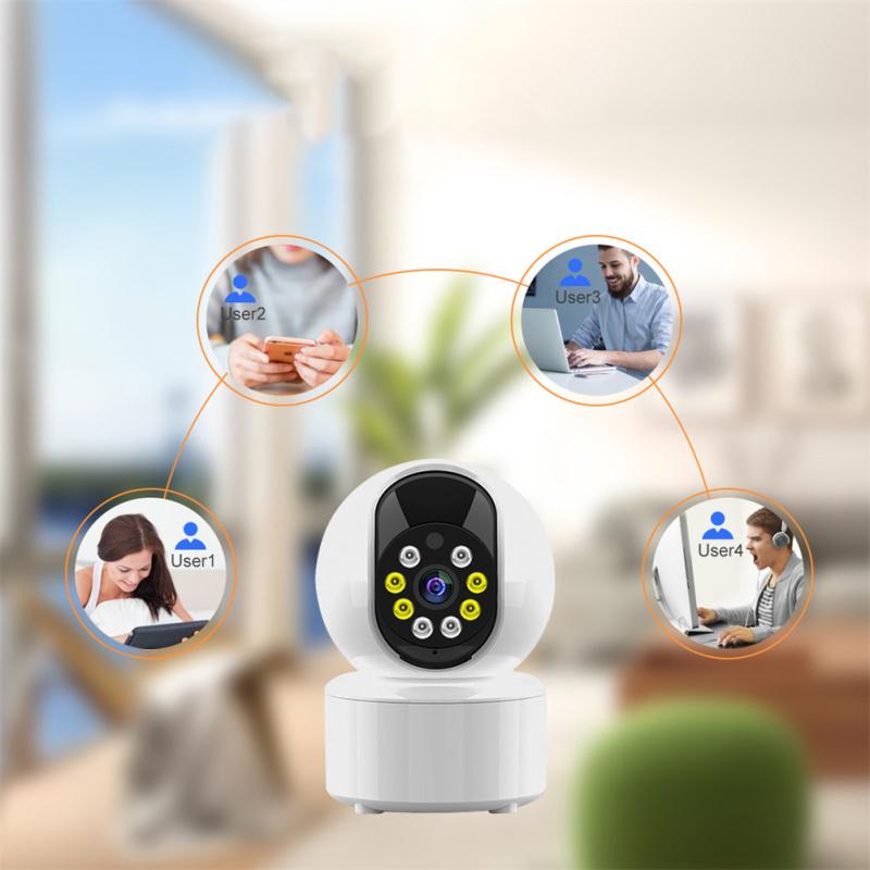 Cameră de supraveghere Wifi 1080p HD Viziune nocturnă Urmărire automată a corpului Zoom digital Securitate video