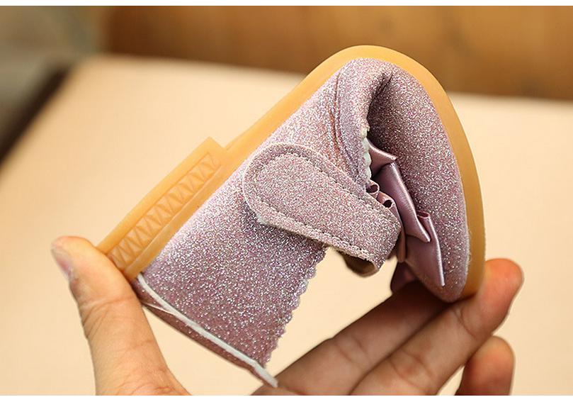 Spring & Autumn Girls' Princess Bow Dance Leather Shoes