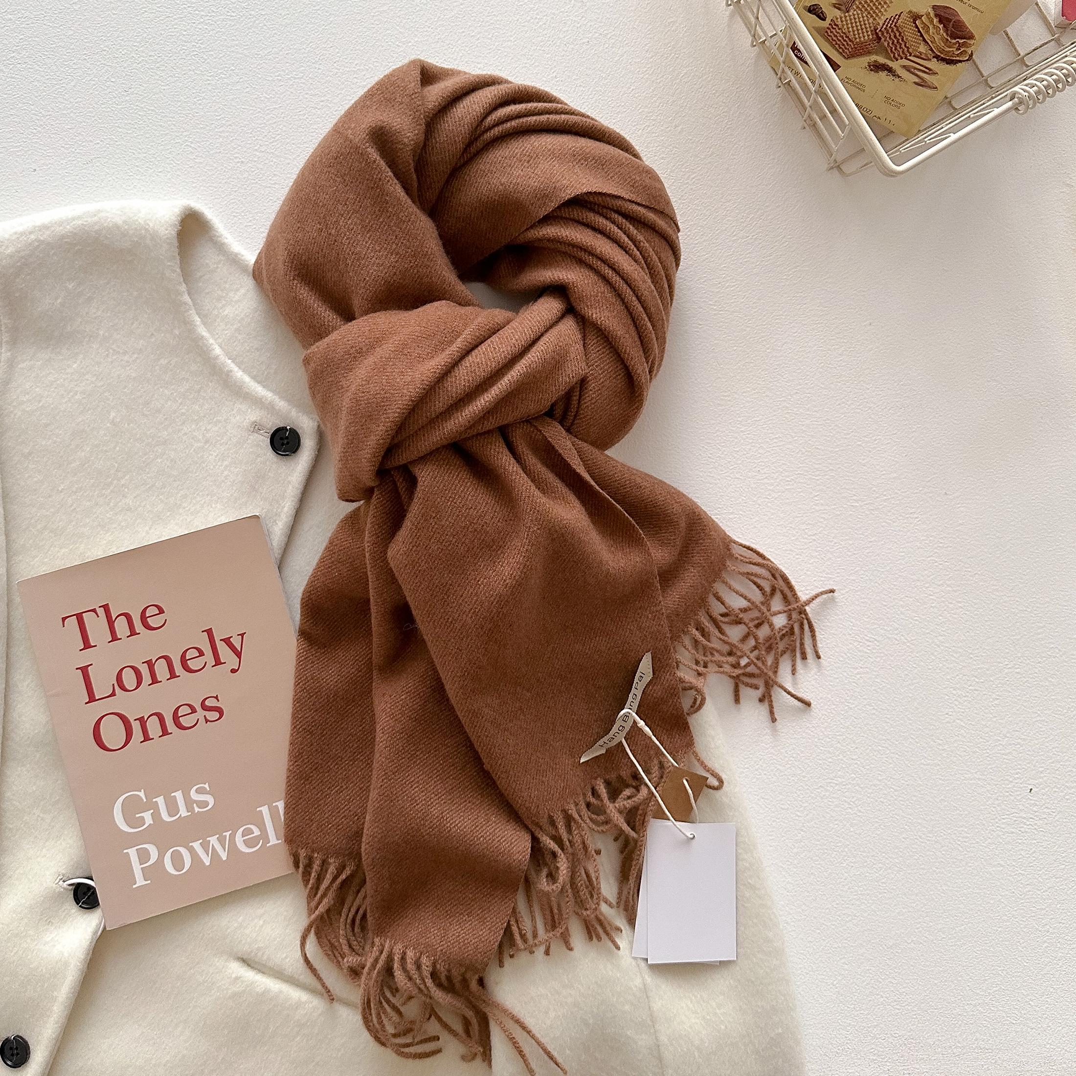 Solid Scarf Women S Fashion Cashmere Soft Winter Warm Scarf Women S Long Scarf Shawl Wrap Scarf Farah