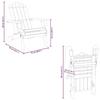 3145014 vidaXL Chaises Adirondack de jardin 2 pcs Bois massif d'acacia