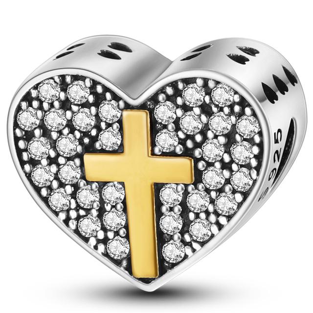 925 Silver Heart Silver Series Pendant Charm Beads Fit Original Bracelet Necklace For Women Diy Making Jewelry Gift