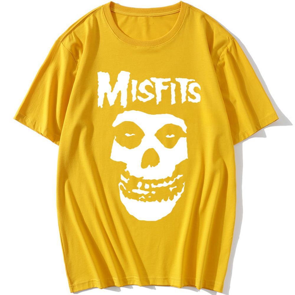 New Men's Hip-hop Punk Skull Misfits Brand Cotton Short-sleeve T-shirt Marve Graphic T Shirts  Harajuku  Graphic T Shirts