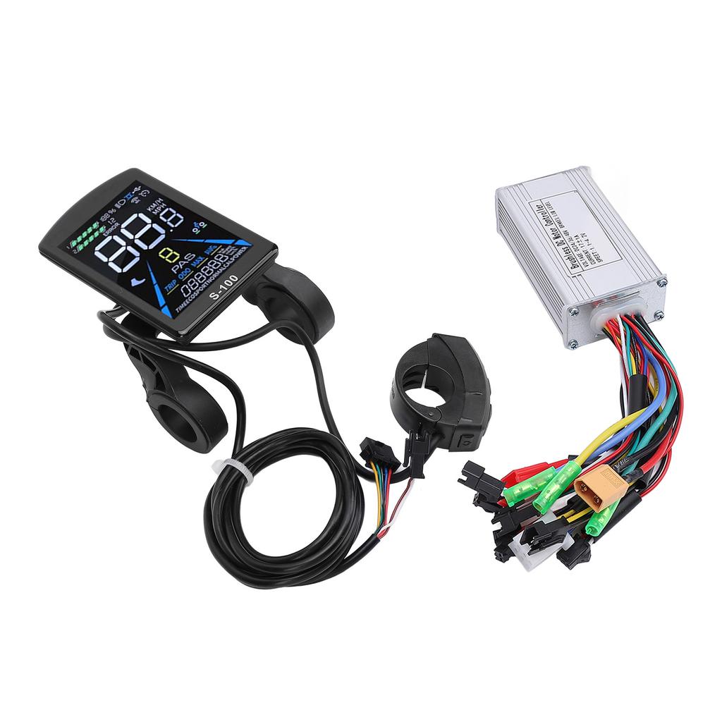 Electric Bike Modification Kit Sine Wave 3 Mode 17A Controller Color LCD Display for Mountain Bike