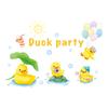 Cartoon Animal Little Yellow Duck Wall Sticker Bathroom Wall Decoration Waterproof and Moisture-proof Sticker Self Adhesive Wall Decals
