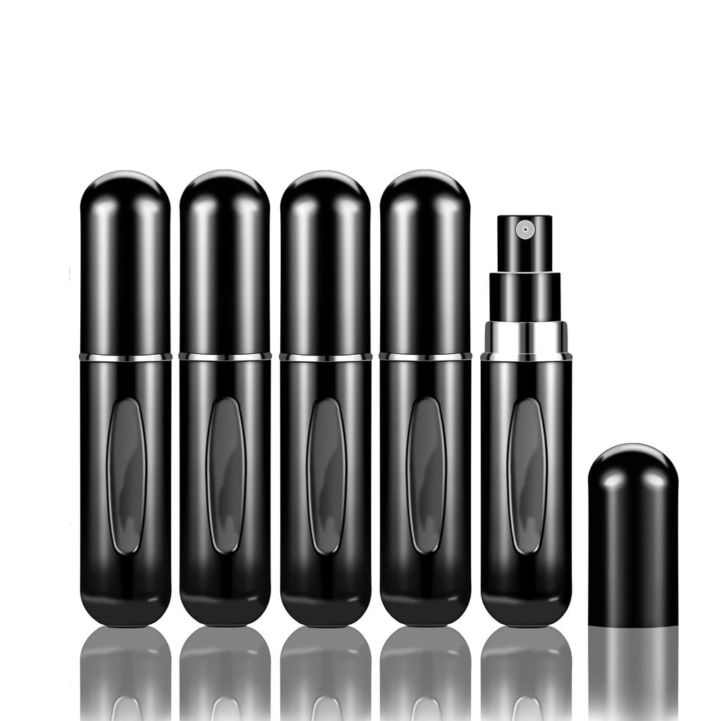 5Pcs/Set Travel Perfume Bottle Refillable Portable Mini Atomizer Spray Refill Bottle Women Pocket Dispenser Cologne Sprayer 5ml