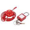 Cable Lock Premium Nylon Stainless Steel Sturdy Durable Adjustable Wide Application Steel Cable Lock