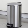 304 Stainless Steel Waste Bin with Slow Close Technology Foot Pedal and 90 Degree Lid Stay for Easy Cleaning