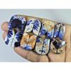 160Cts.Natural Sodalite Matched Pair Fancy Cabachon Loose Gemstone 8Pair Lot C-2707