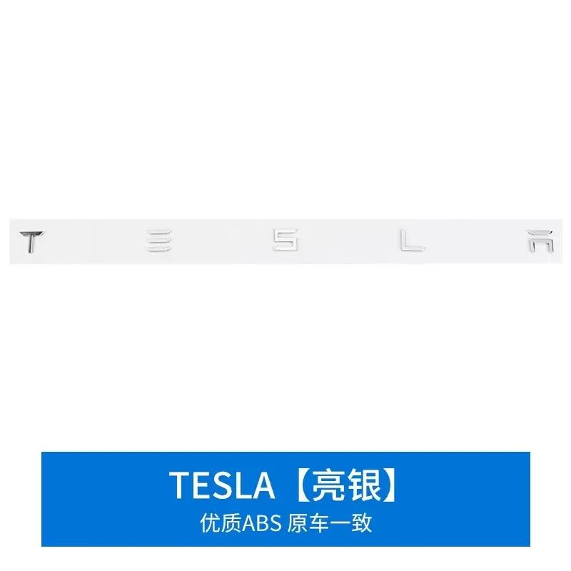 Car ABS 3D Letters Hood Emblem Badge Car Stickers Styling Car Accessories Wording 3D Letter For Tesla Model3 Model Y Model S X