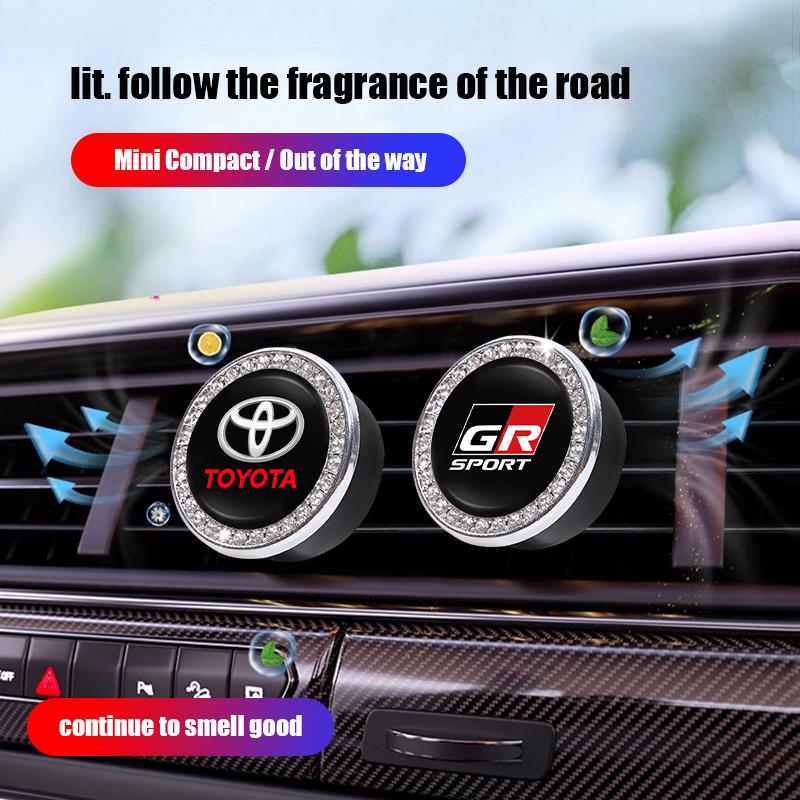 For Toyota Hilux Aygo Yaris Ractis Corolla Camry CHR Auris Keychain Car Air Freshener Auto Accessories Interior Perfume Diffuser