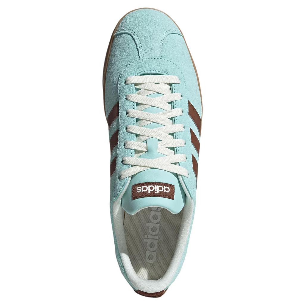 Adidas Vl Court Classic Fashion Comfortable Non-Slip Durable Low-Top Skate Shoes Unisex Sneakers Blue KK3772
