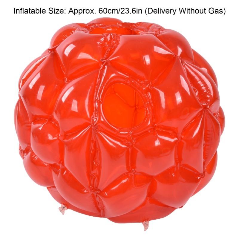 Inflatable Bumper Ball 23.6inch Foldable Portable Body Bubble Ball For Family Gathering Games Barbecues Birthdays