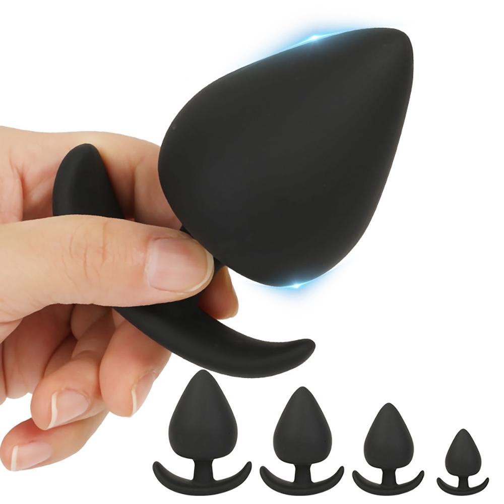 Silicone Anal Plug Dildo Bead Butt Plug G-Spot Stimulation Prostate Massager Trainer Dilator Adult Games Sex Toys for Men Women