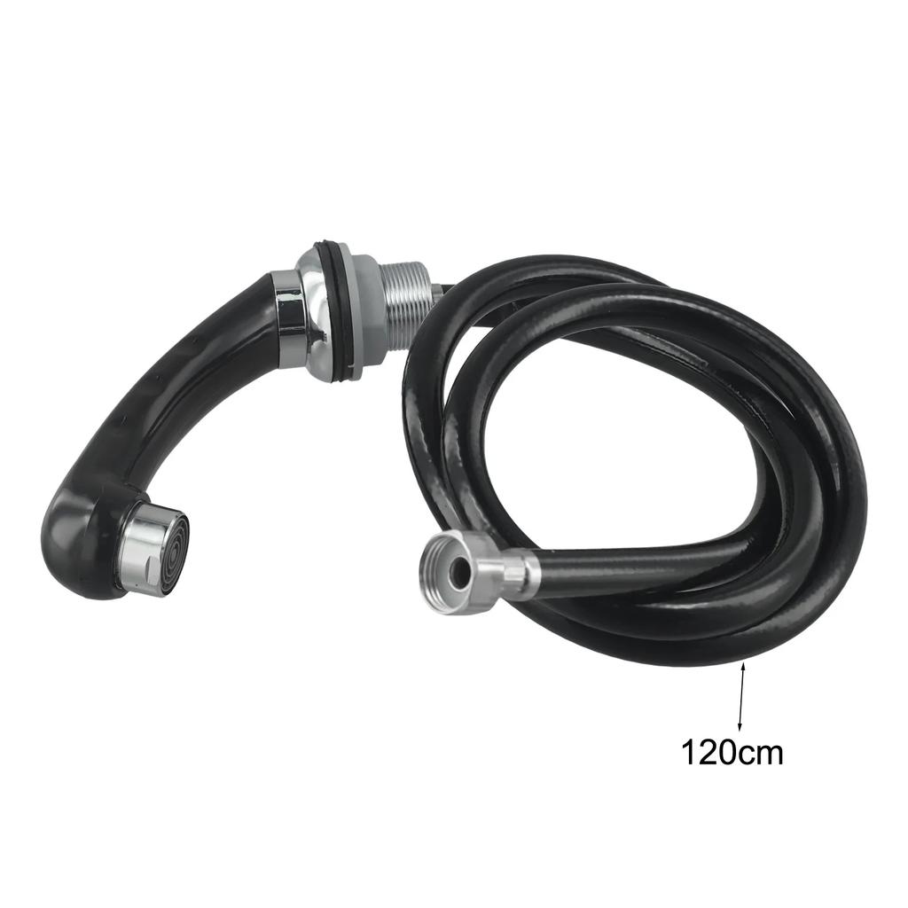 Chrome Single Handle Hand Shower With Hose Hairdressing Complete Chrome Fitting Fabric Hose Generous Hose Length